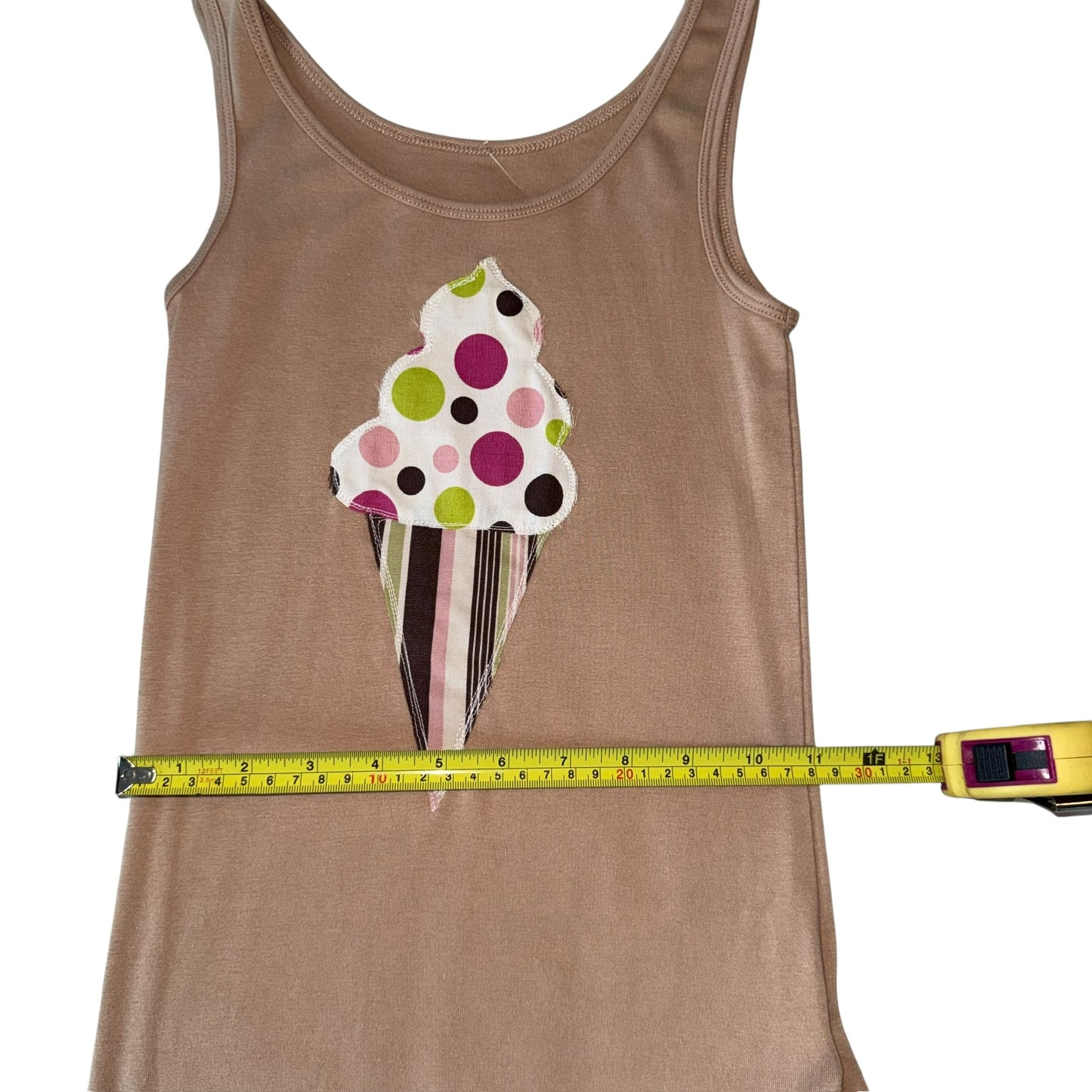 Just a Girl-Y2K Ice Cream Cone Brown (S)