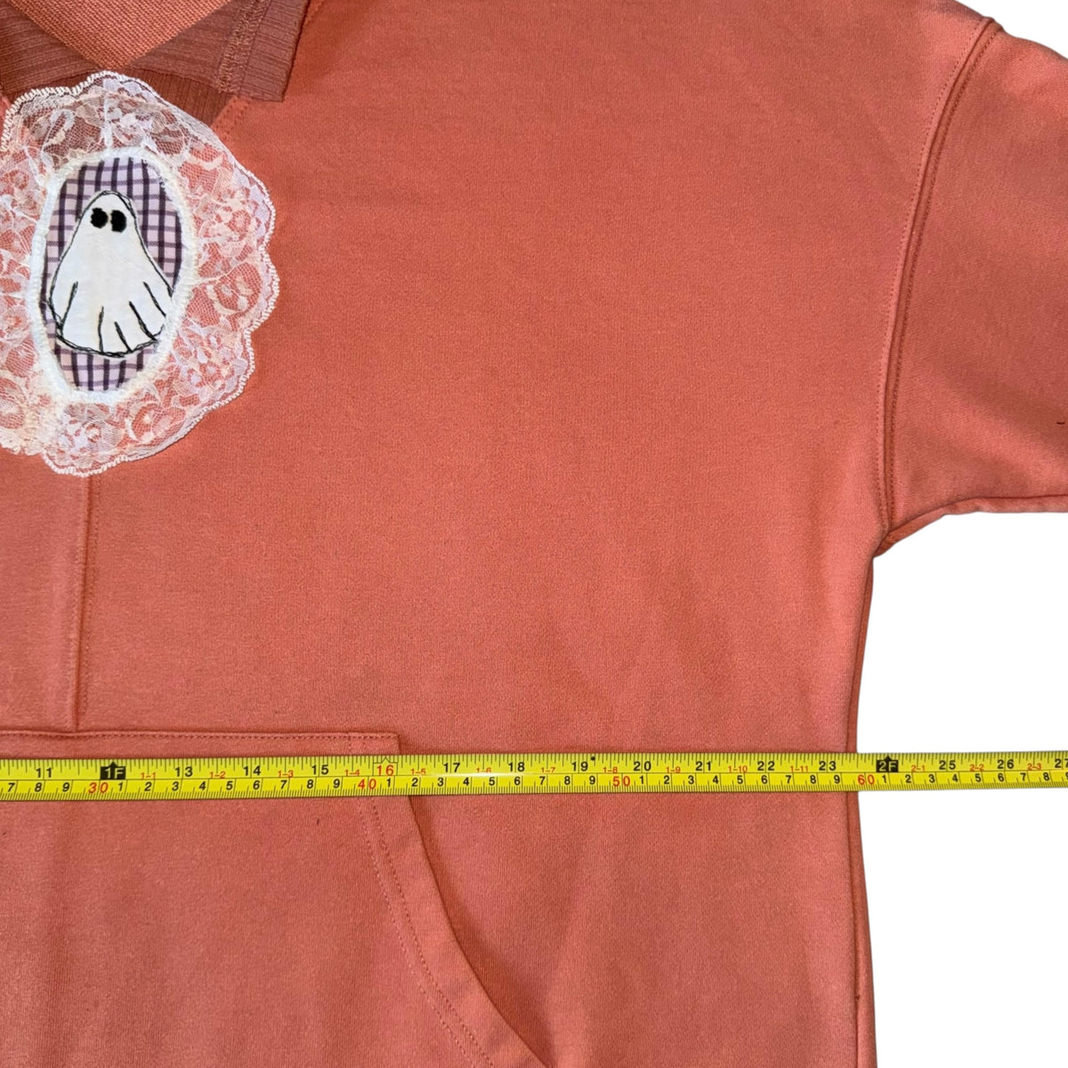 Spooky - Lace Ghost Orange Sweatshirt (L/XL)