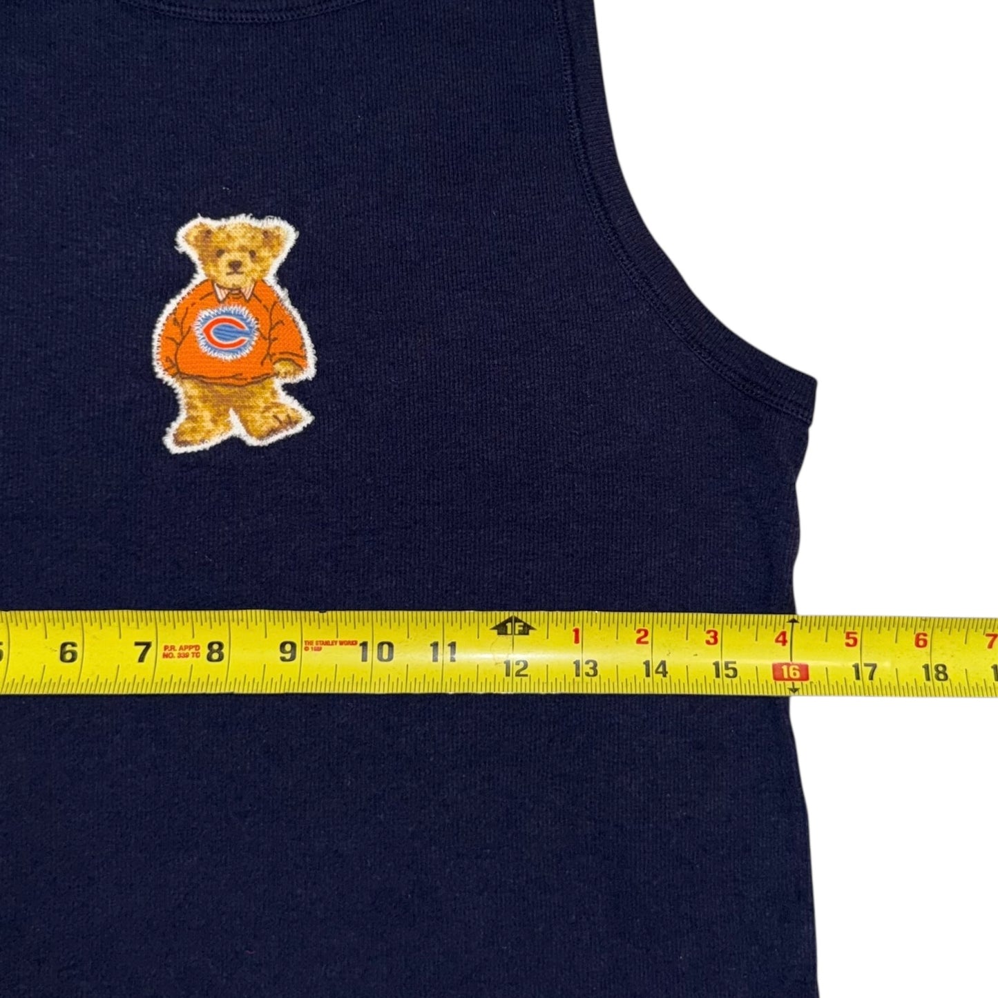 Chicago Bears Upcycled Bear Blue Tank (L/XL)