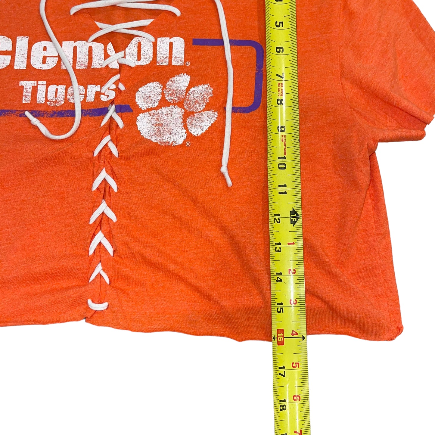 Clemson Lace up Crop (M)