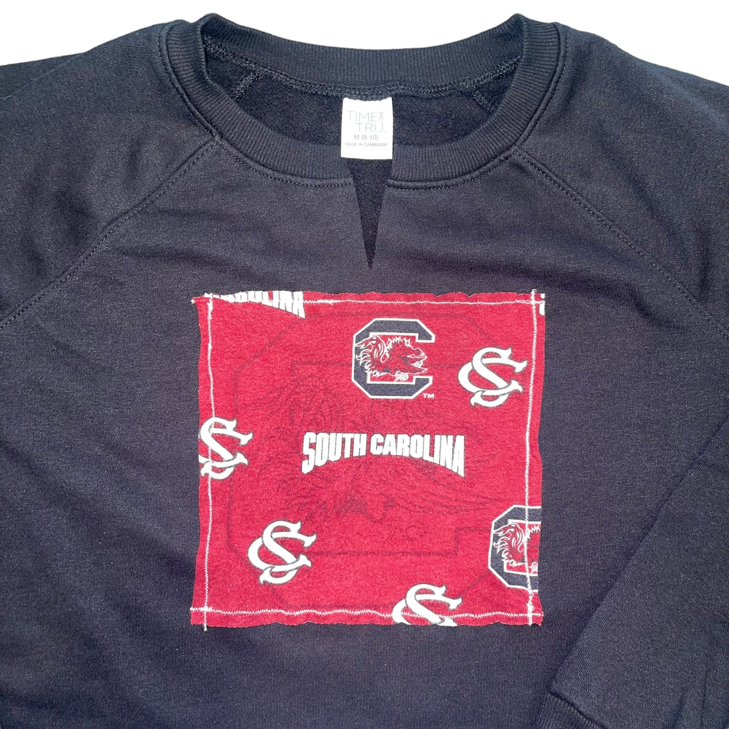 USC South Carolina Patchwork Cropped Sweatshirt (M)