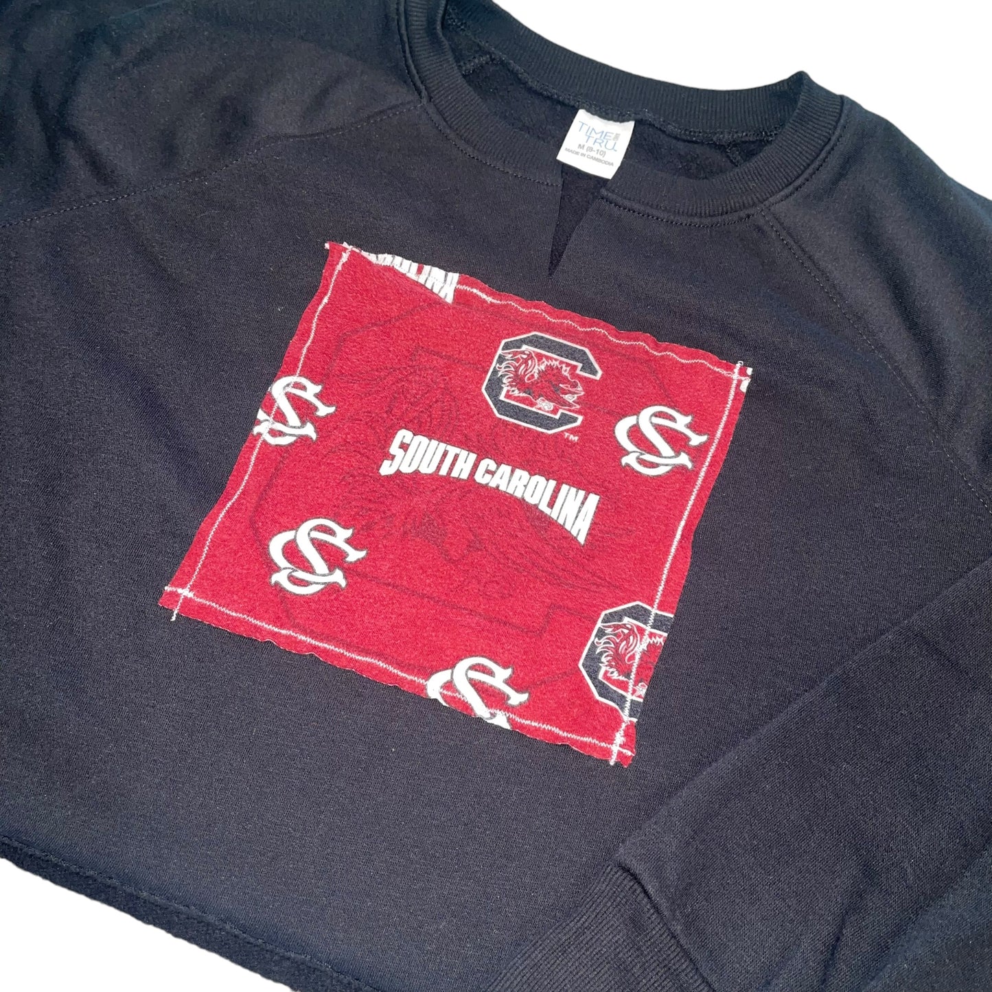 USC South Carolina Patchwork Cropped Sweatshirt (M)