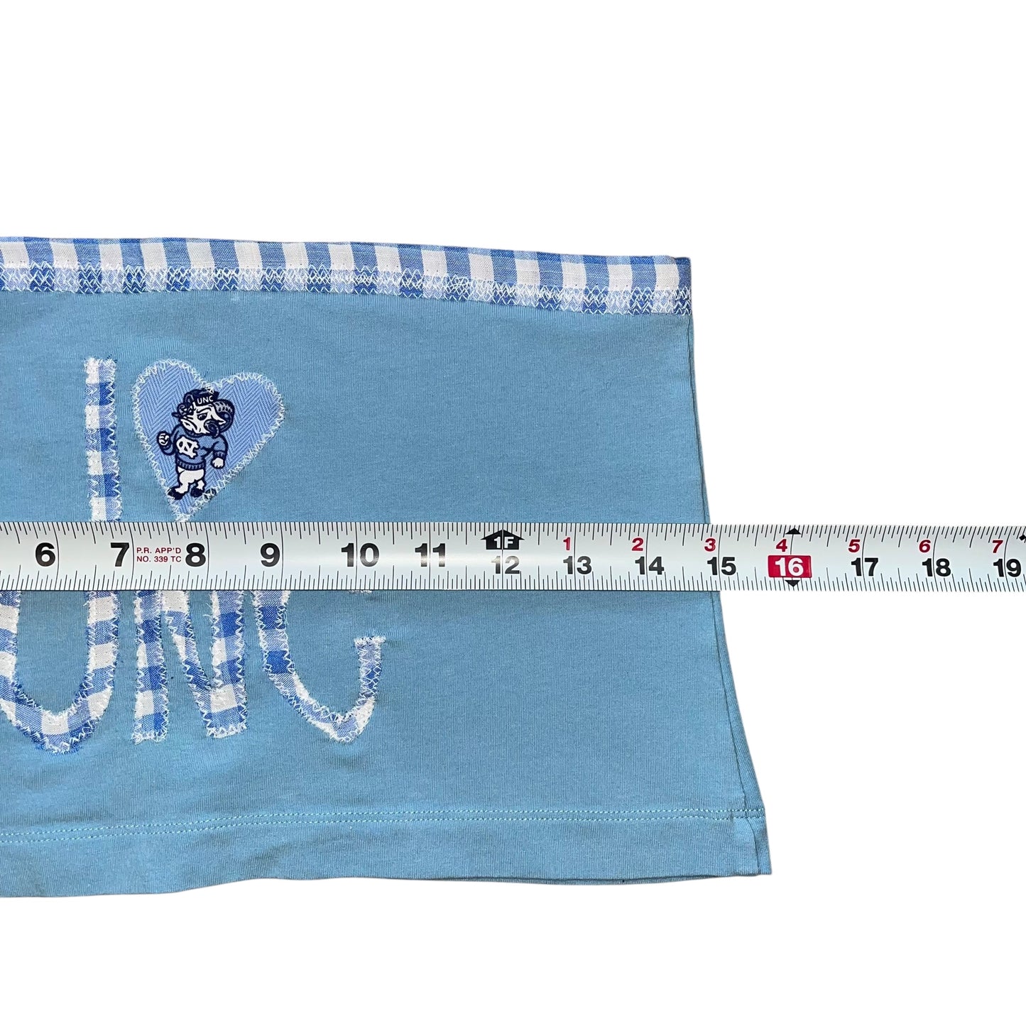 UNC North Carolina Plaid Tube Top (S)