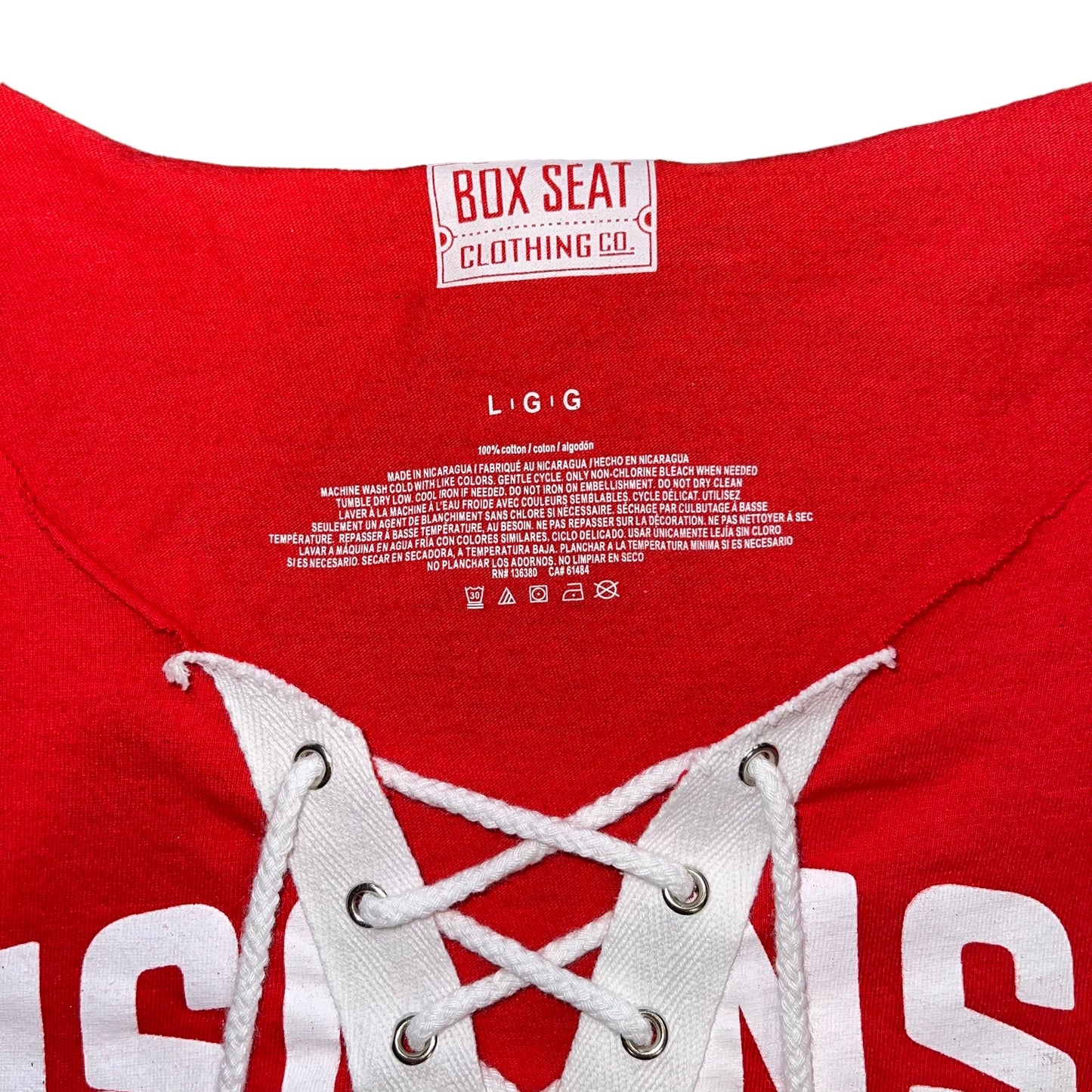 Wisconsin Football Crop Top (L)
