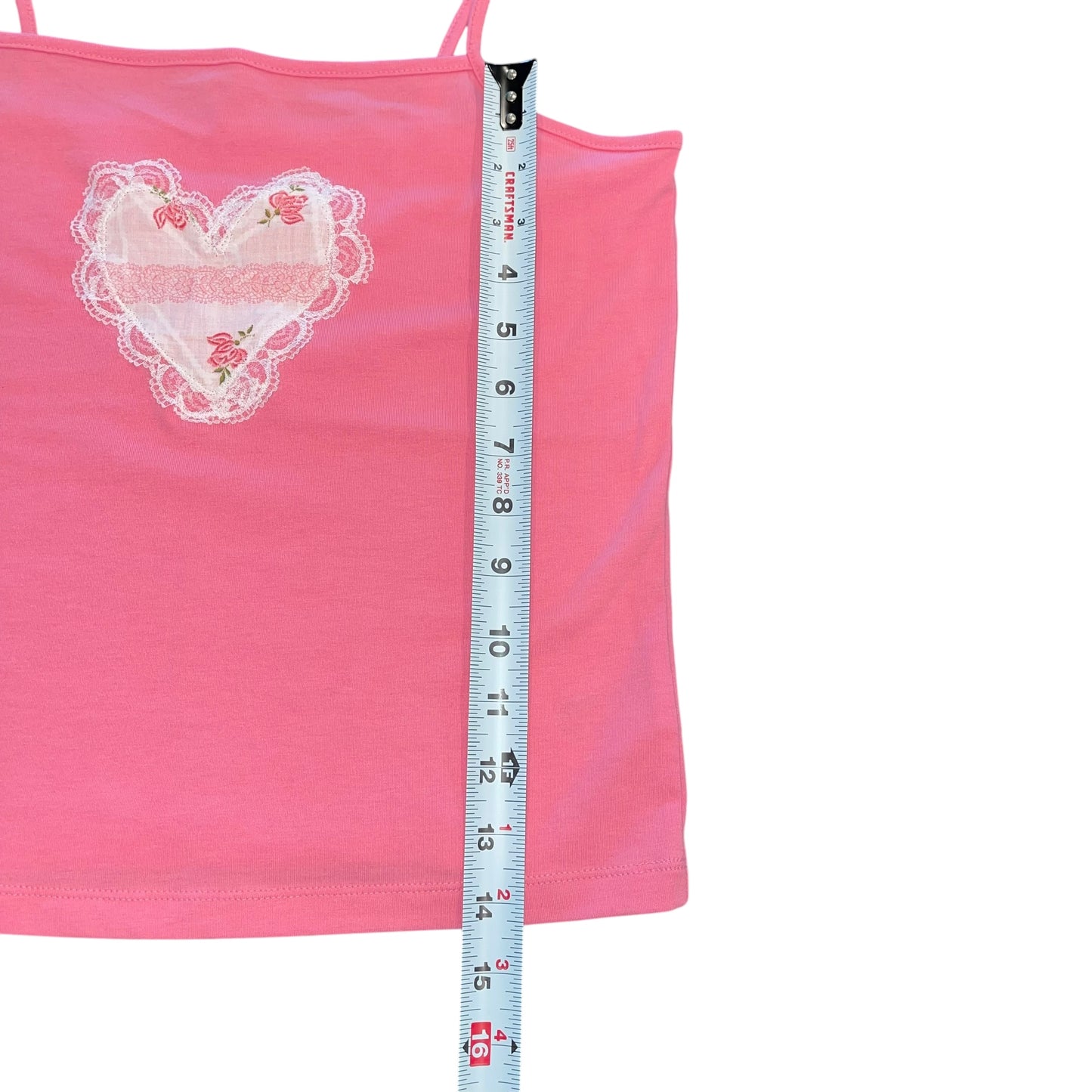 Valentines Lace Heart Tank (L)