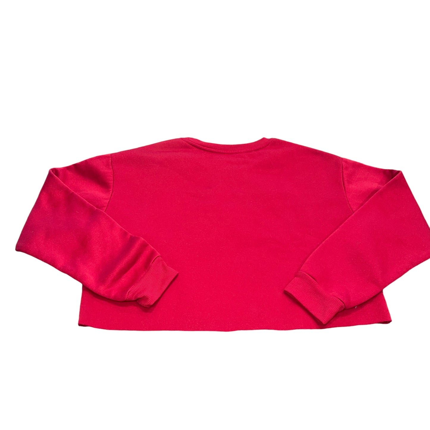 Atlanta Falcons Upcycled Patchwork Cropped Sweatshirt (M)