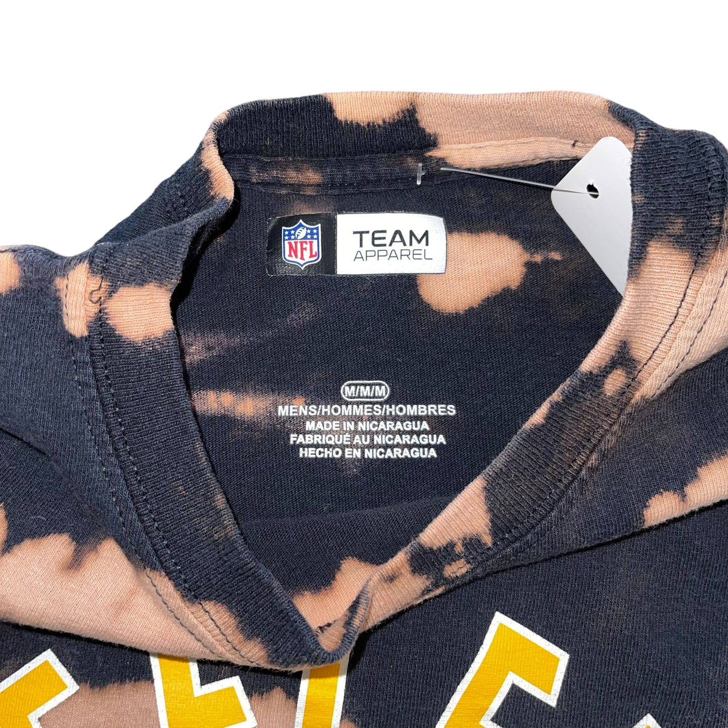 Pittsburgh Steelers Bleach Tee (M)