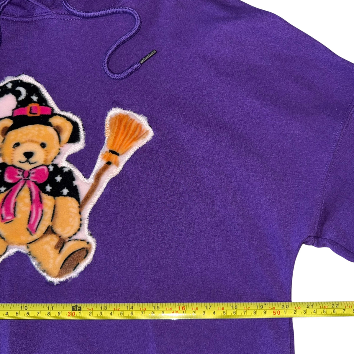 Spooky - Witchy Bear Cropped Hoodie (L)