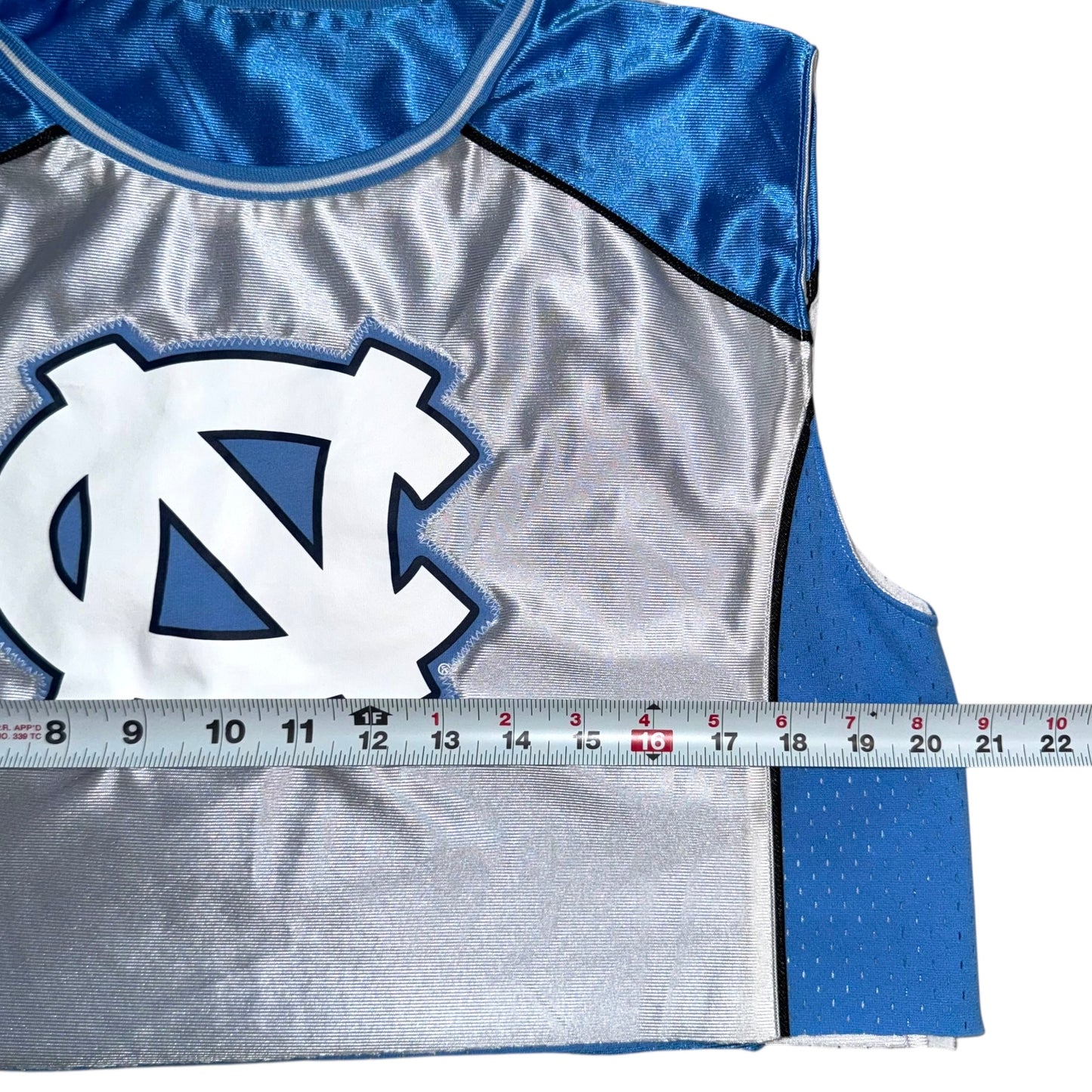 UNC North Carolina Reworked Reversible Jersey Crop (L)