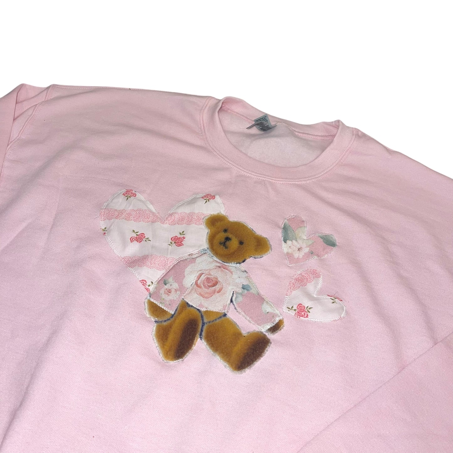Valentines Bear Floral Patchwork (XL)