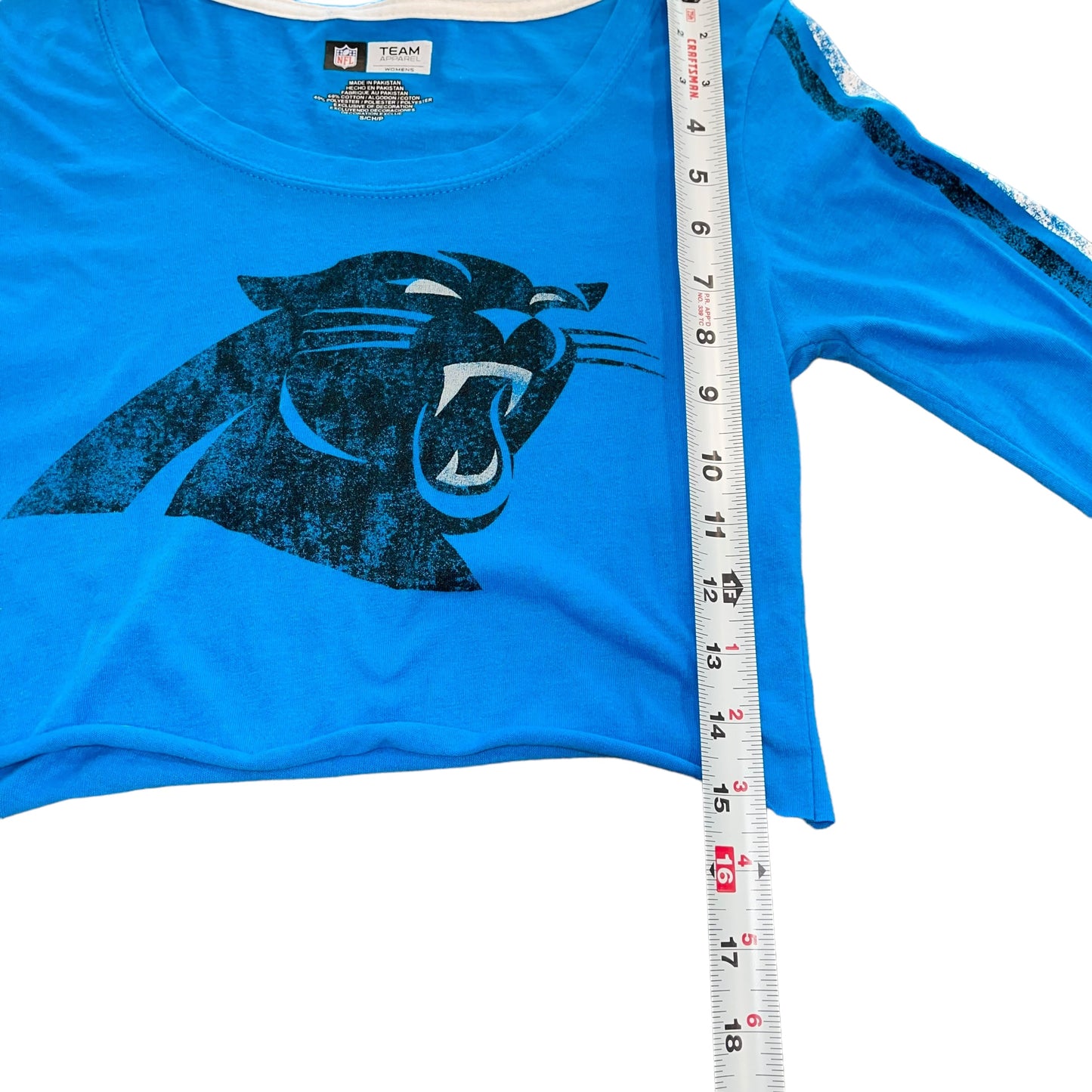 Carolina Panthers Cropped Tee (S)