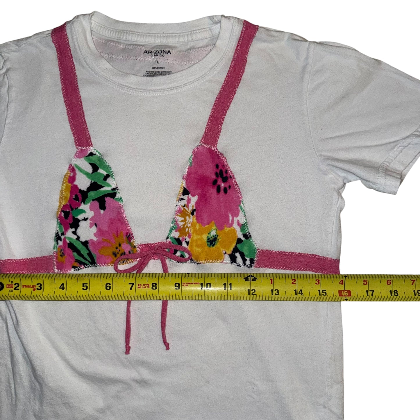 Earthbound - Funky Floral Bikini Tee (YL/AXS)