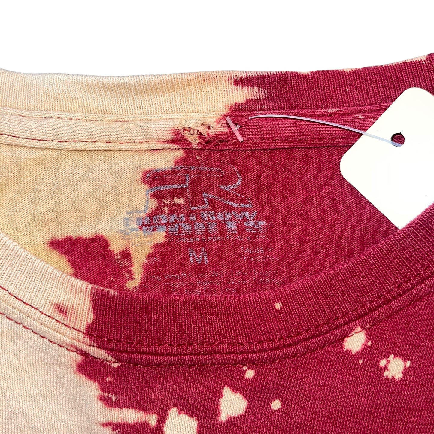 USC South Carolina Bleach/distressed Crop (M)