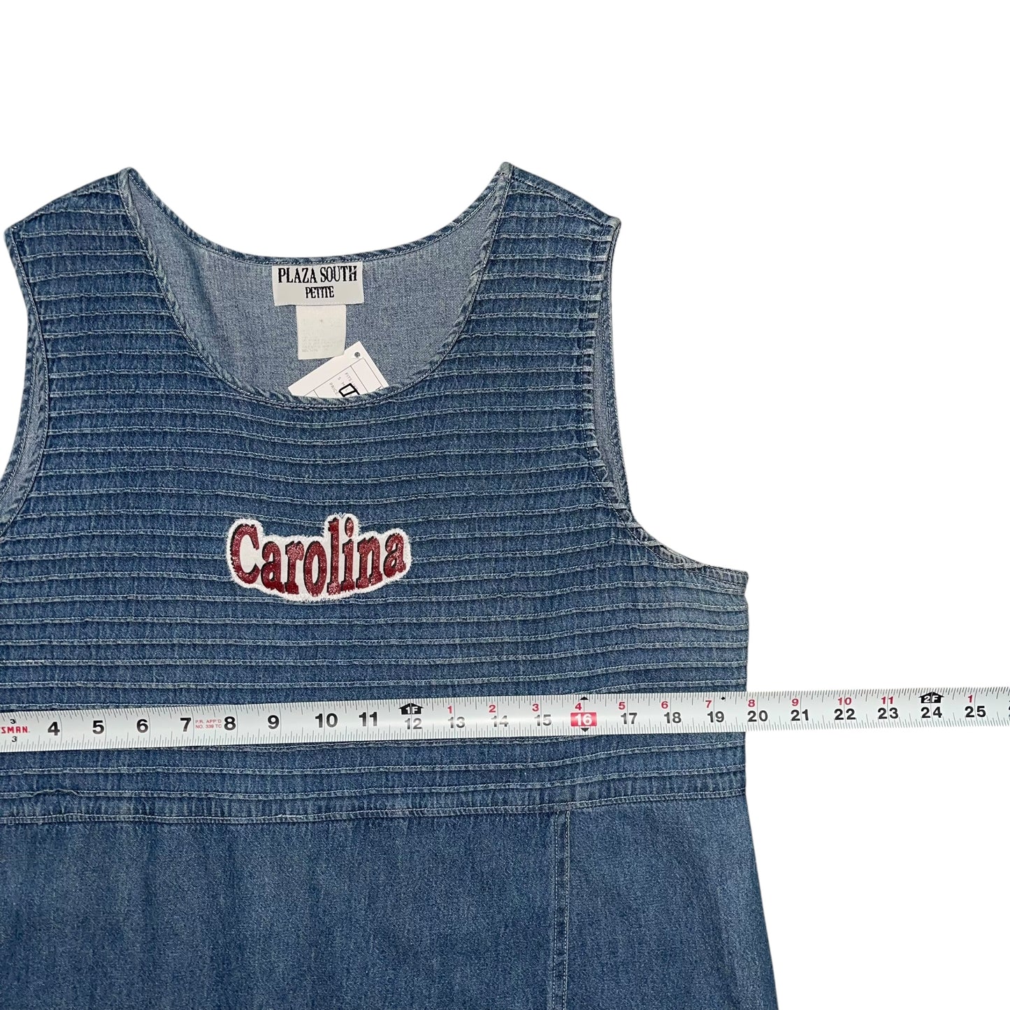 USC South Carolina Vintage Patch Denim Dress (L/XL)