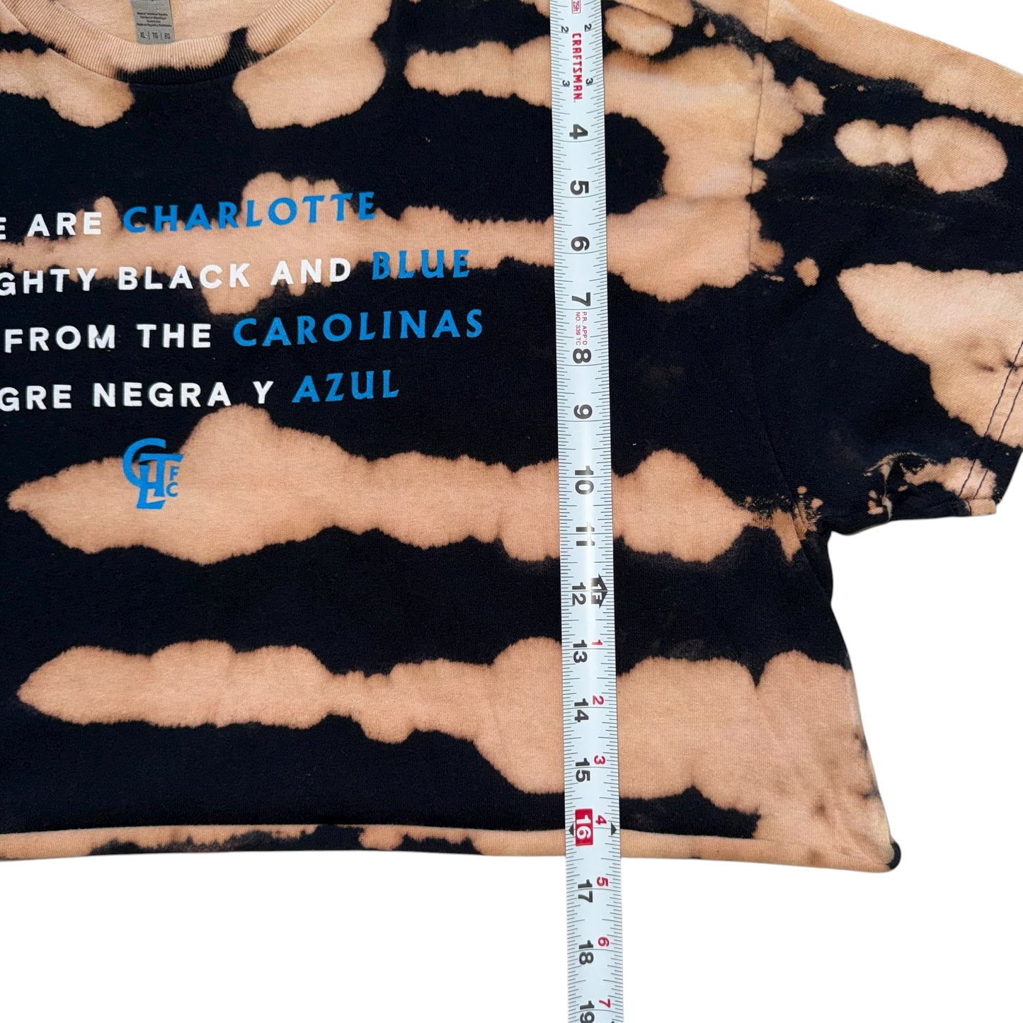 CLT - Charlotte FC Custom Bleached Crop (XL)