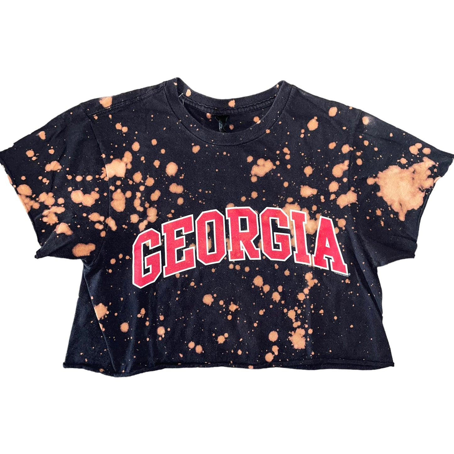 Georgia Bleach Dye Crop Top (S)