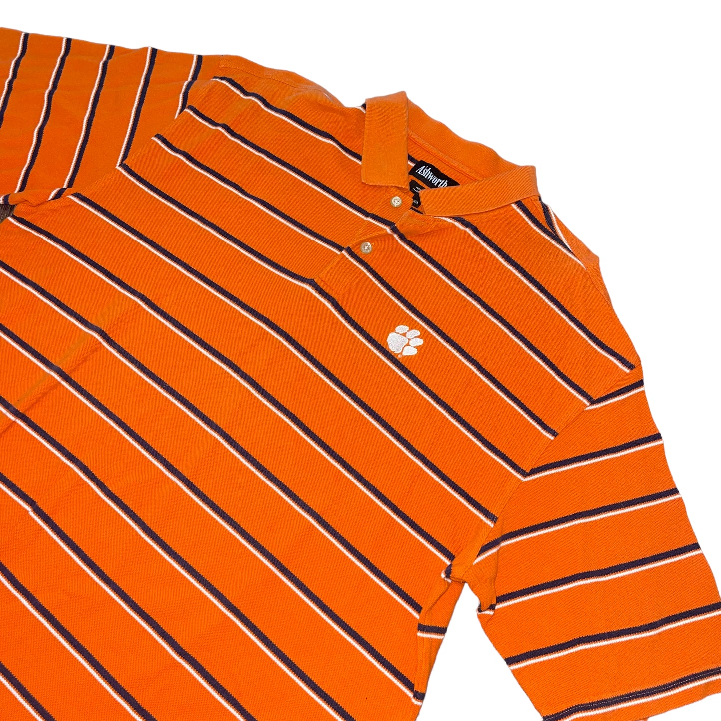 Clemson Striped Polo (XXL)