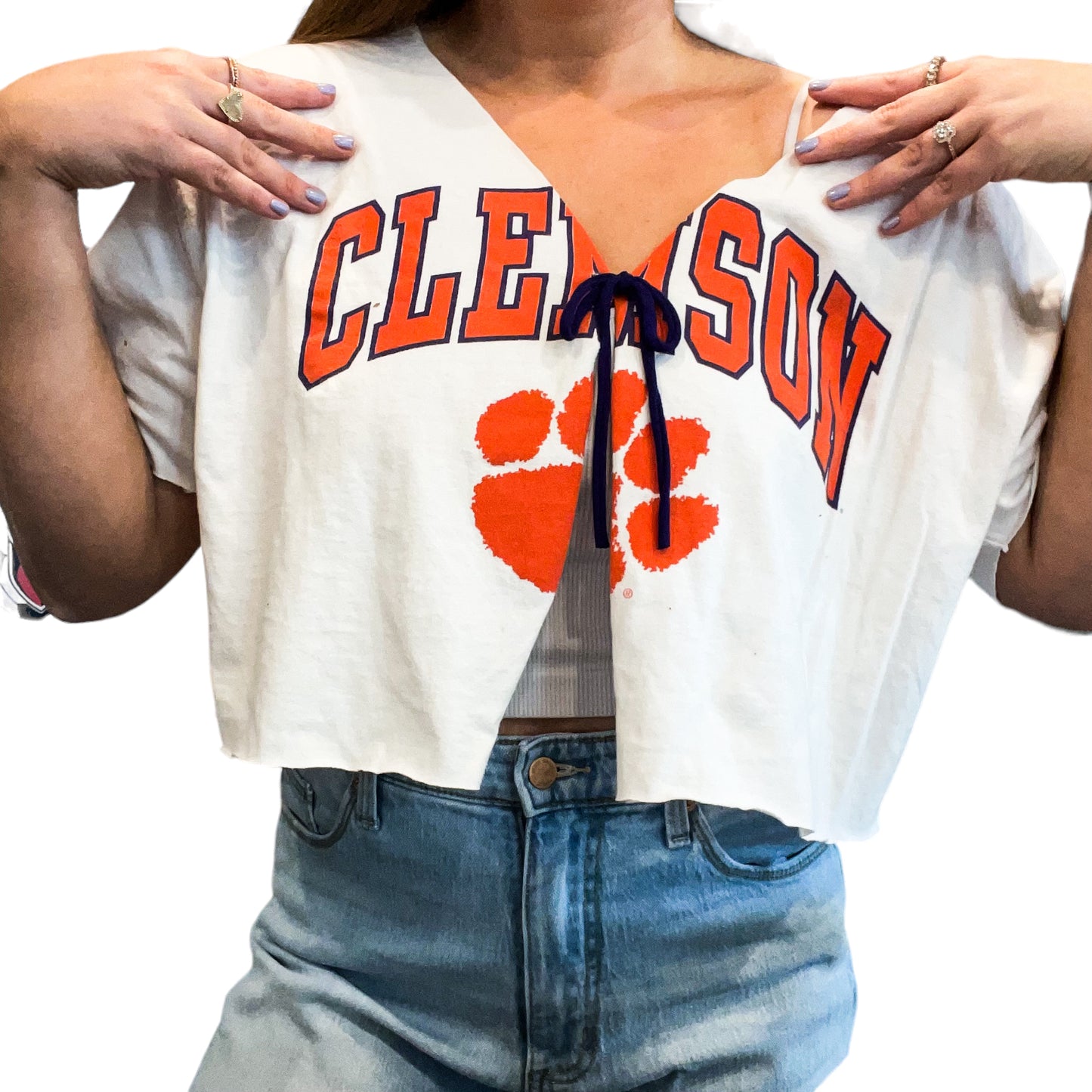 Clemson Bow Tee (L)