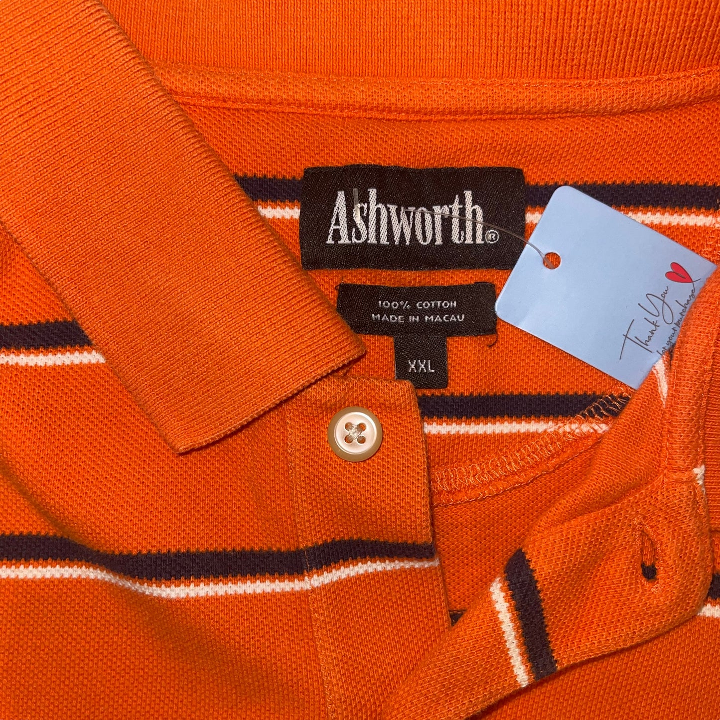 Clemson Striped Polo (XXL)