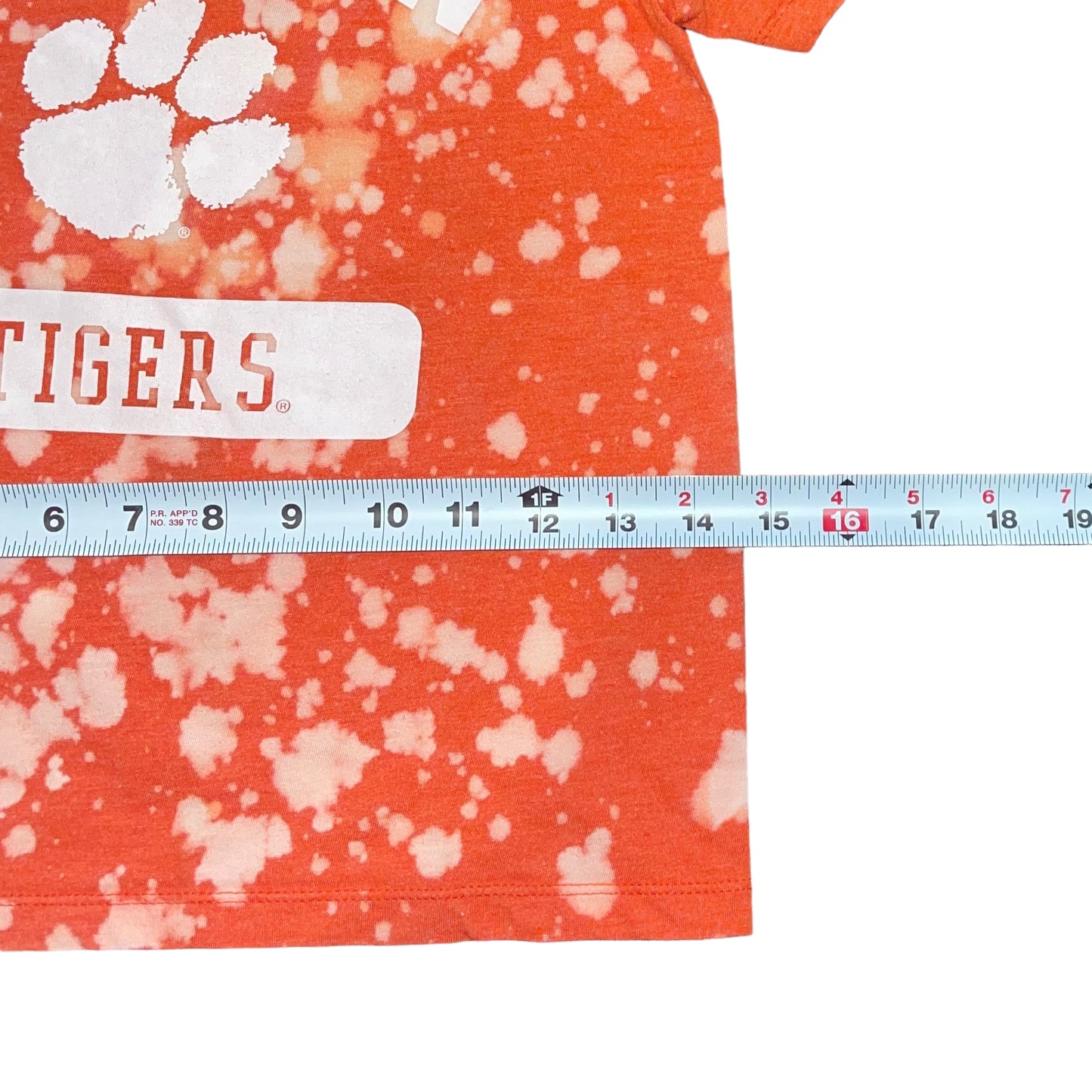 Clemson Reworked bleach Tee (YS)