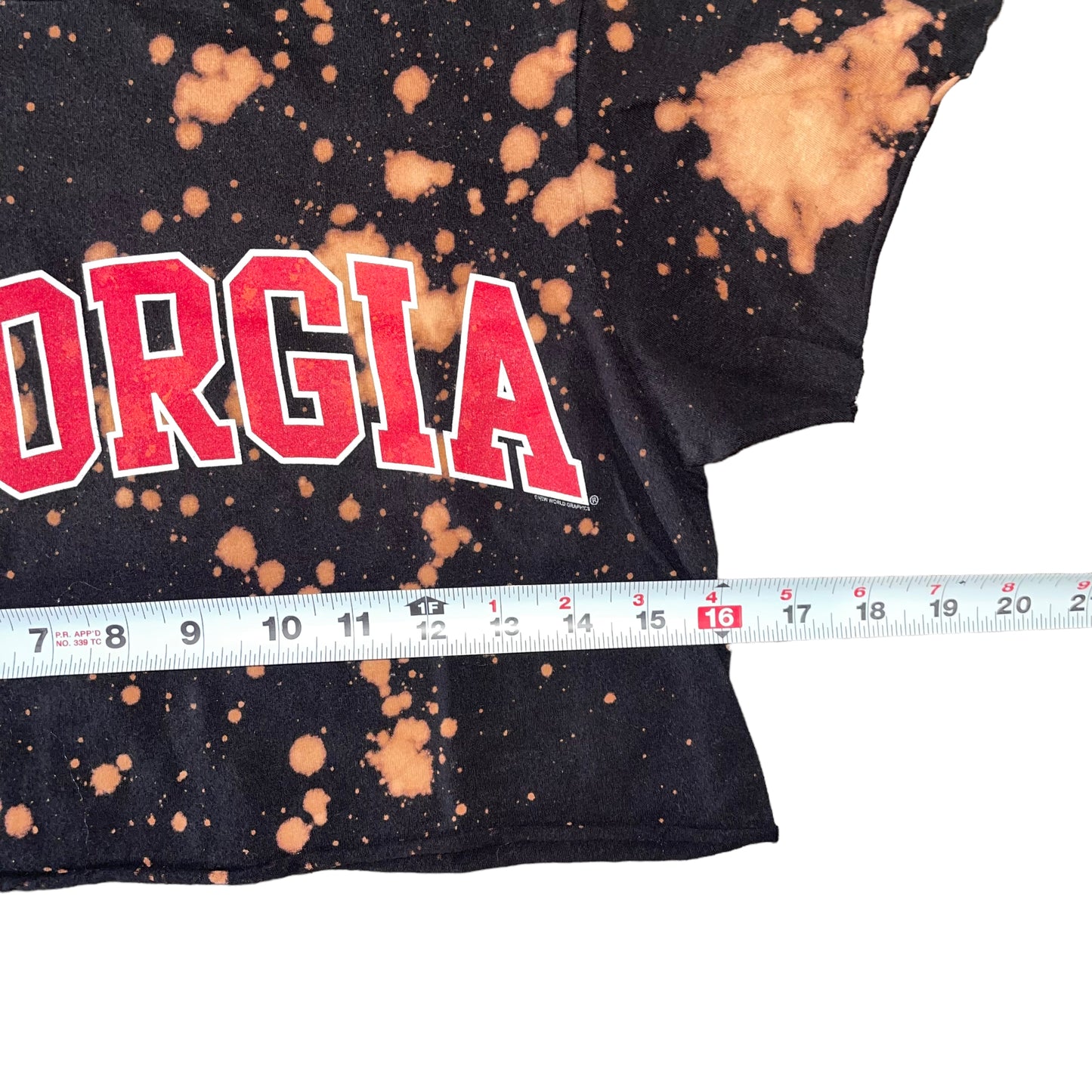 Georgia Bleach Dye Crop Top (S)