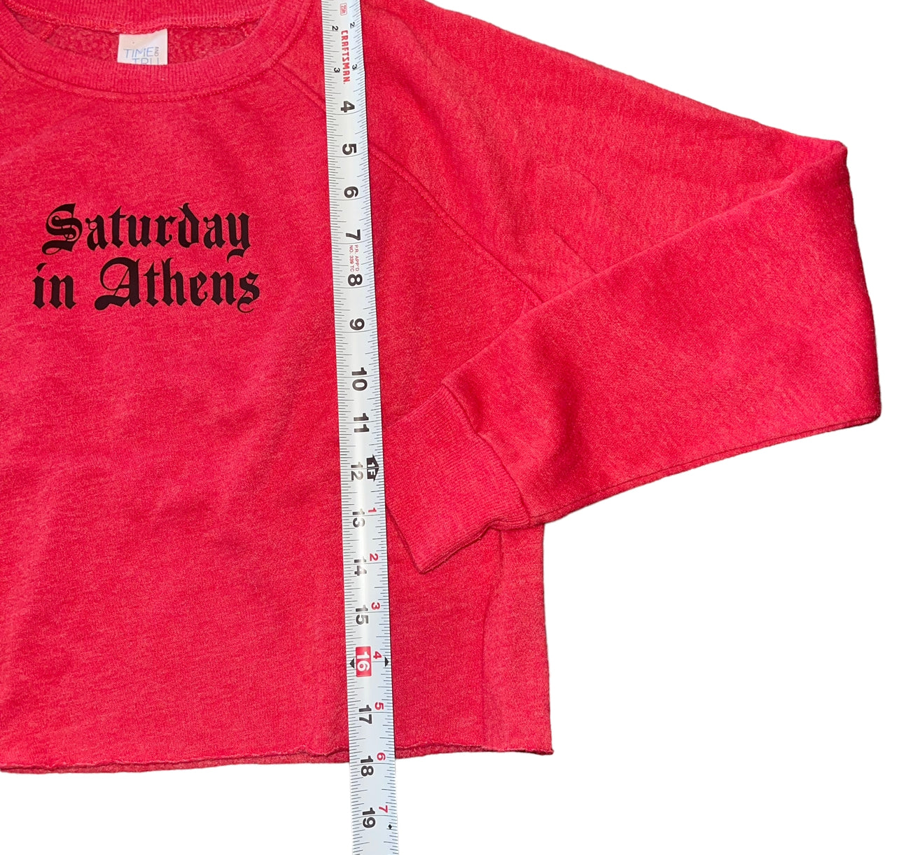 Saturday in Athens Cropped Crew (S)