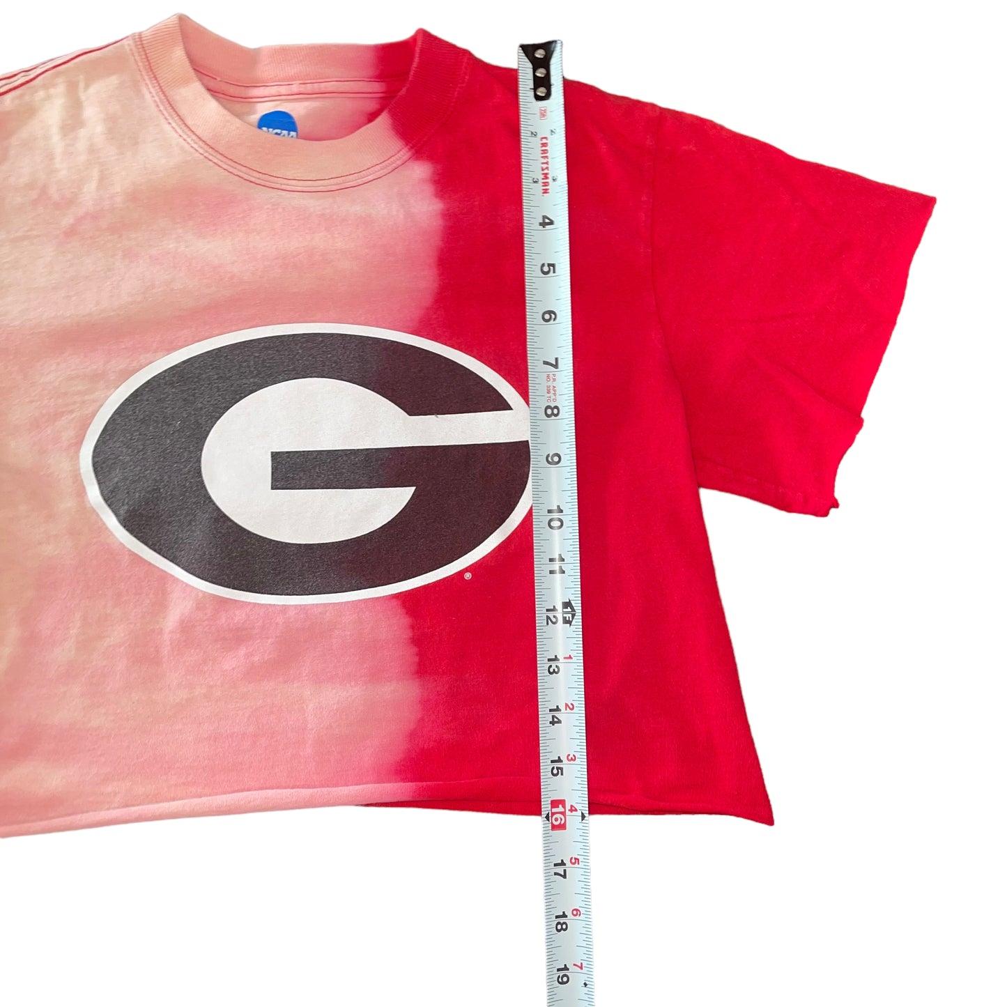 Georgia Bleach Dye Crop Top (S)