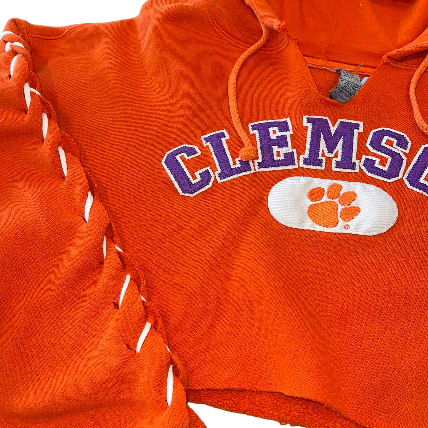 Clemson Cropped Hoodie (L)