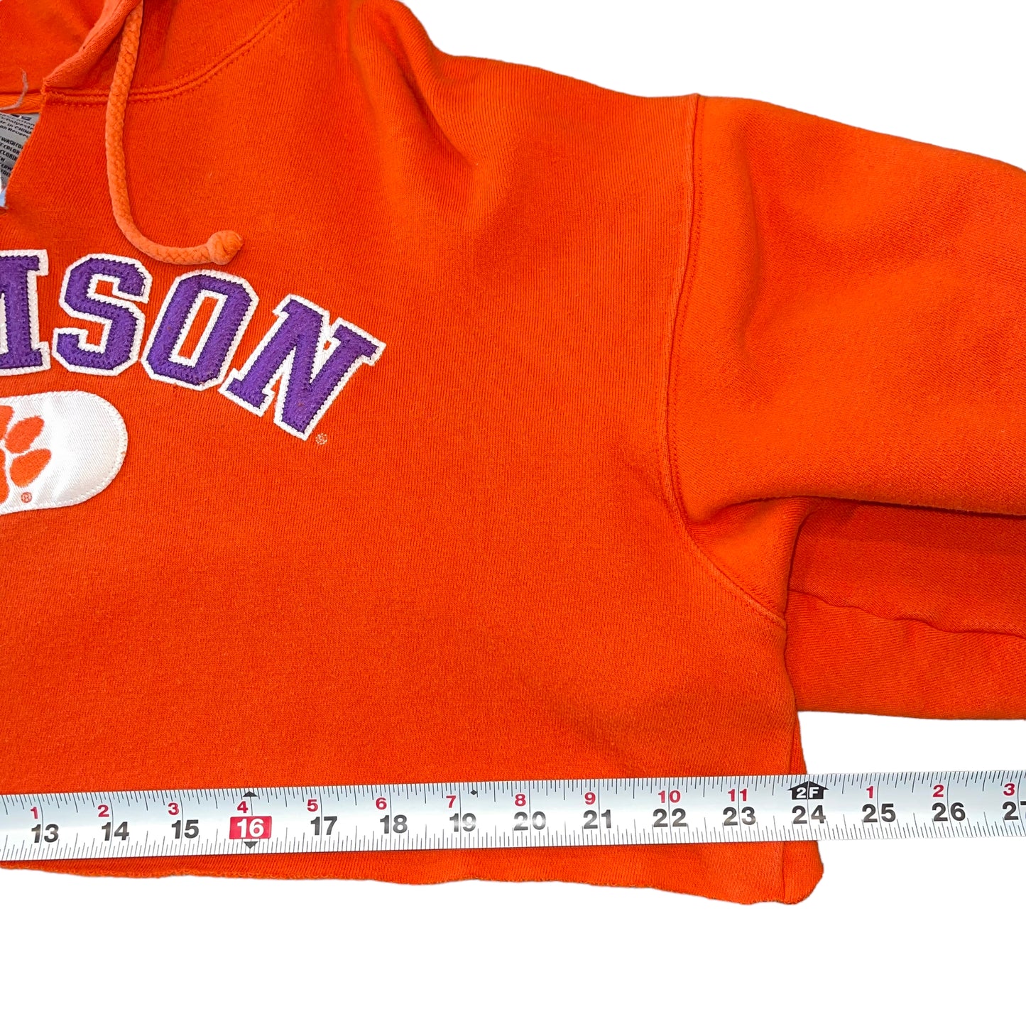 Clemson Cropped Hoodie (L)