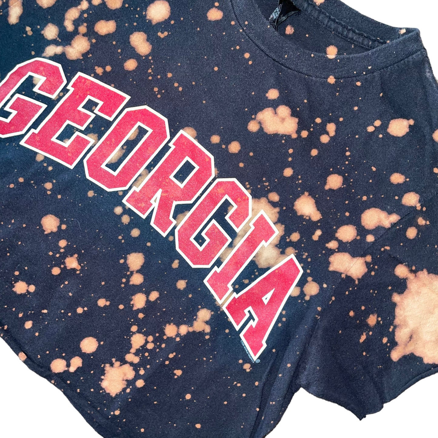 Georgia Bleach Dye Crop Top (S)
