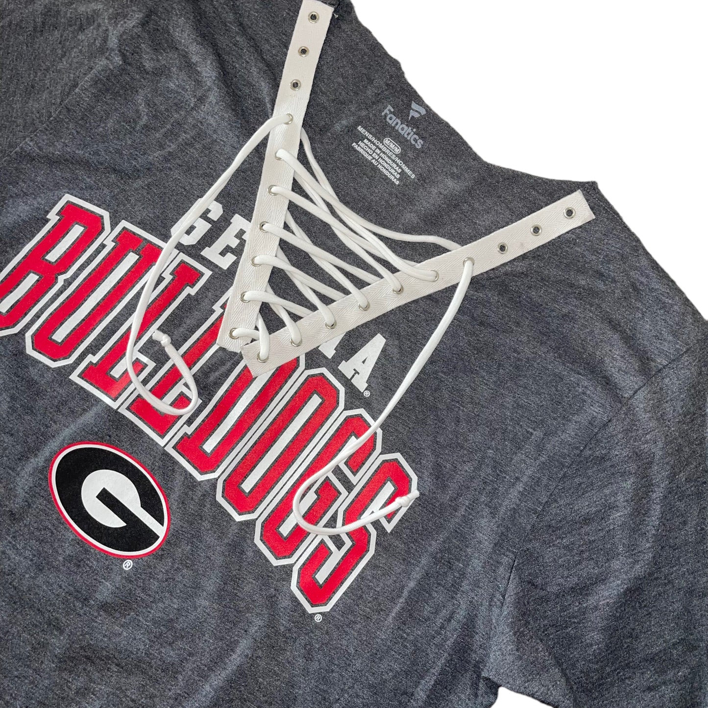 Georgia Lace Up V-Neck (M)