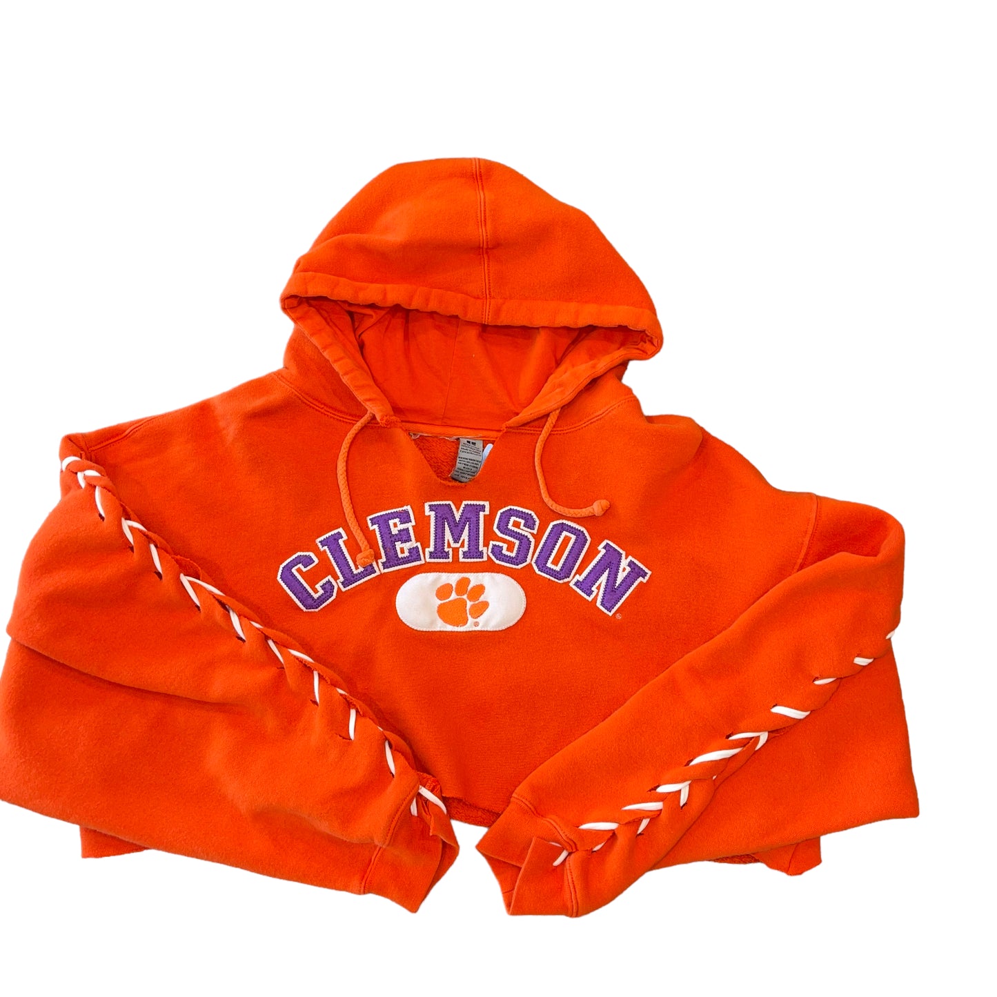 Clemson Cropped Hoodie (L)