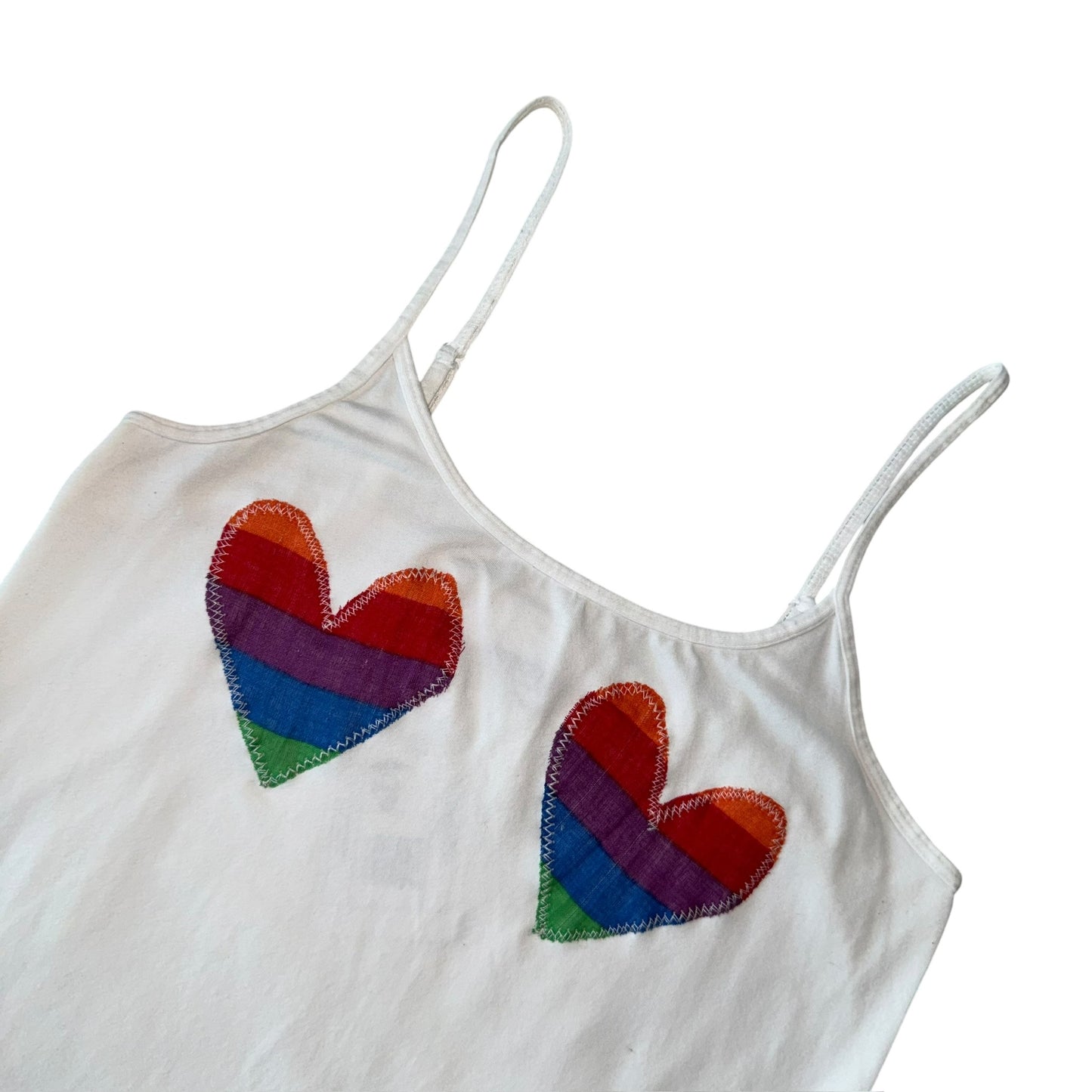 PRIDE-Double Rainbow Heart Tank (L)