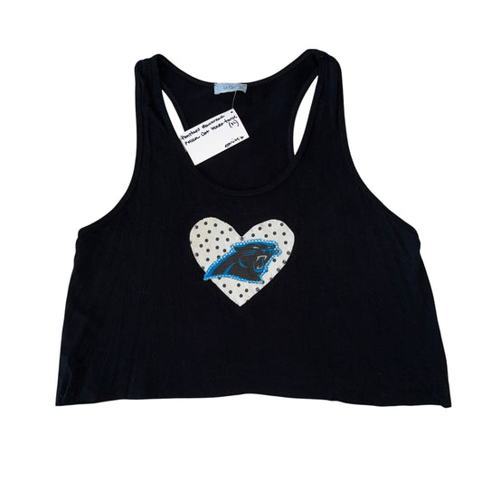 CLT - Panthers Reworked Polka Dot Heart Tank (XL)