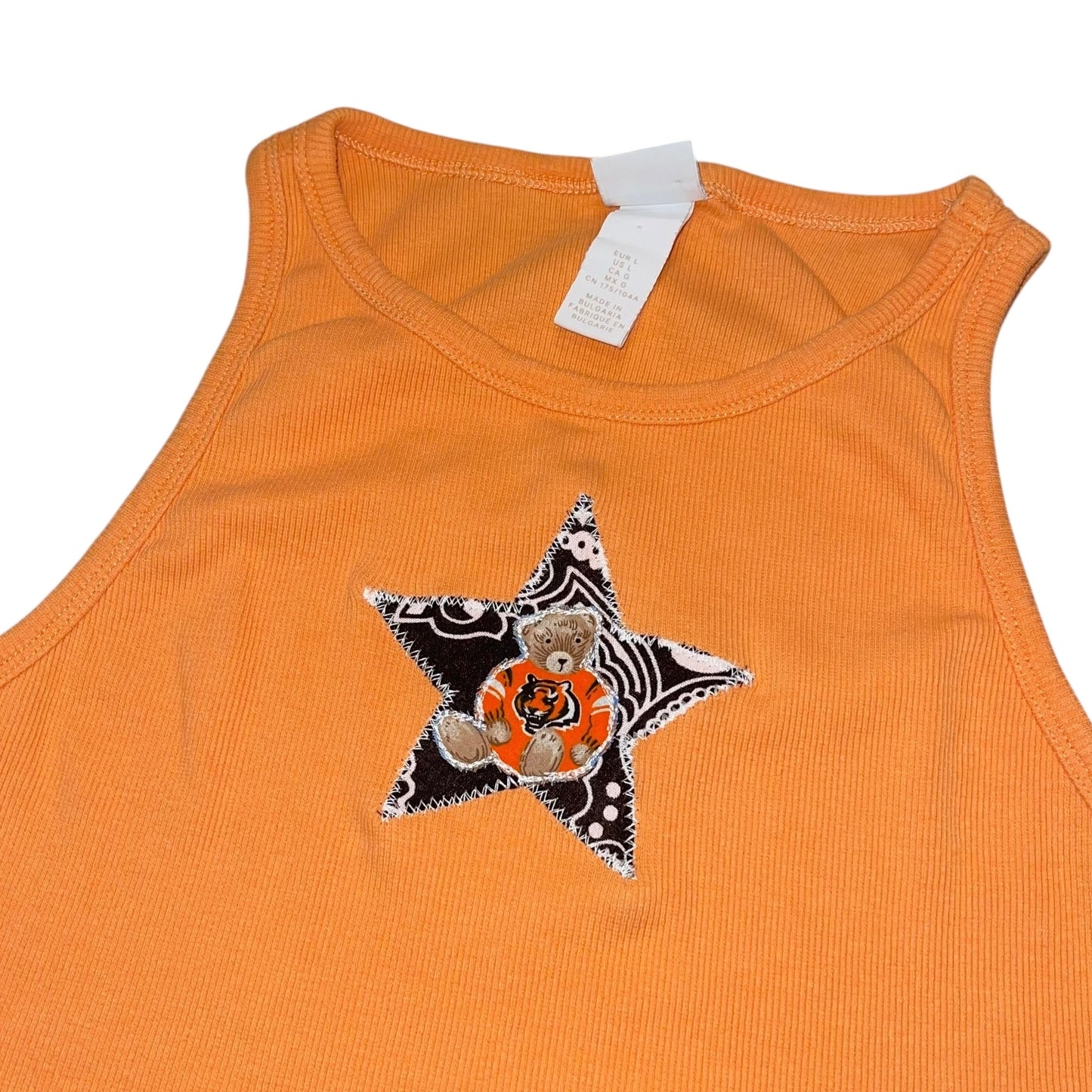 Cincinnati Bengals Upcycled Bear Tank (L)