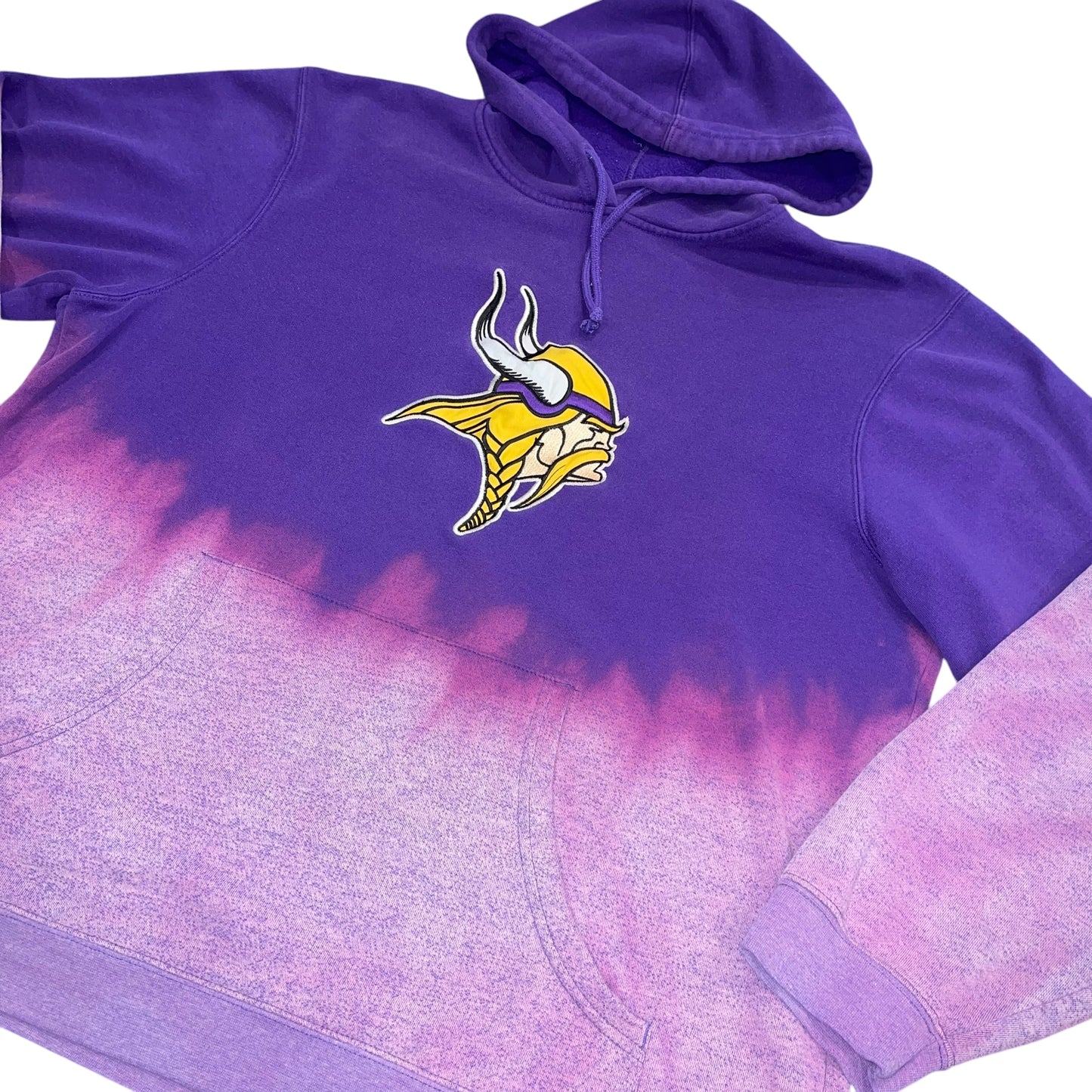 Minnesota Vikings Bleach Dip Hoodie (XL)