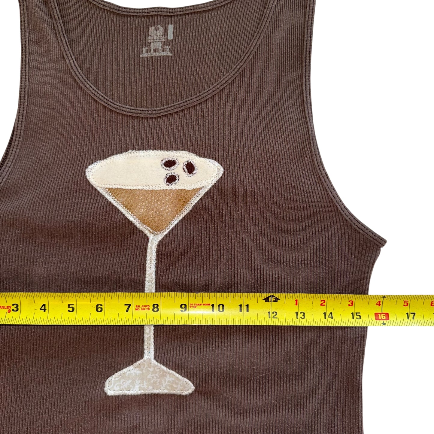 Just a Girl - Espresso Martini Ribbed Tank (L/XL)