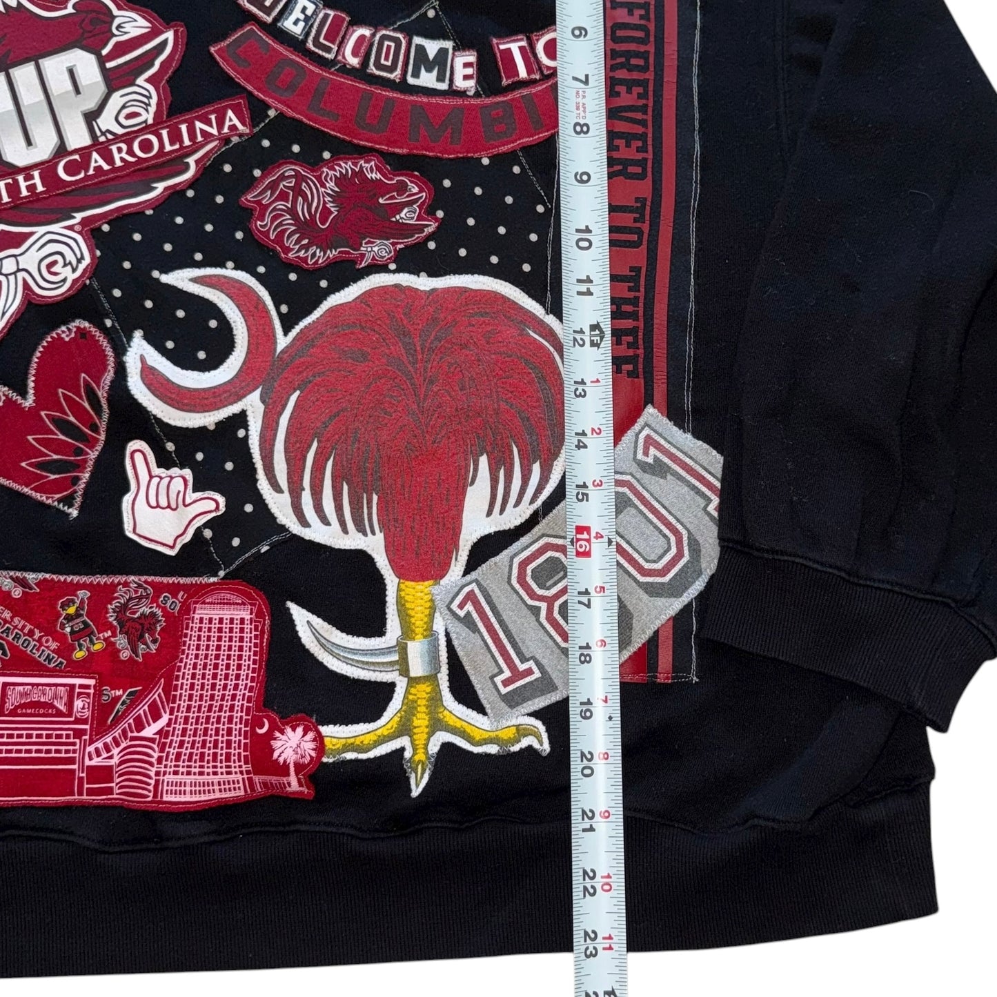 USC South Caroline Upcycled Post Card Sweatshirt (2XL/3XL)