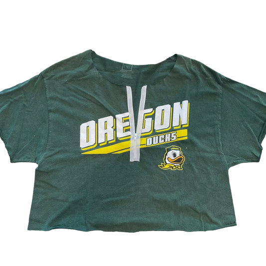 Oregon Ducks Zipper Crop (L)