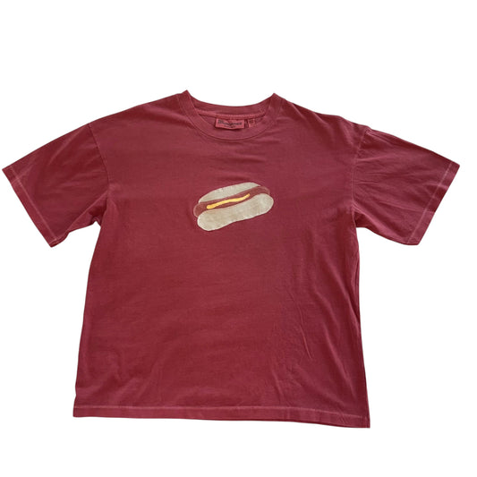 For The Girls, USA - Burgundy Hot Dog Tee (S)
