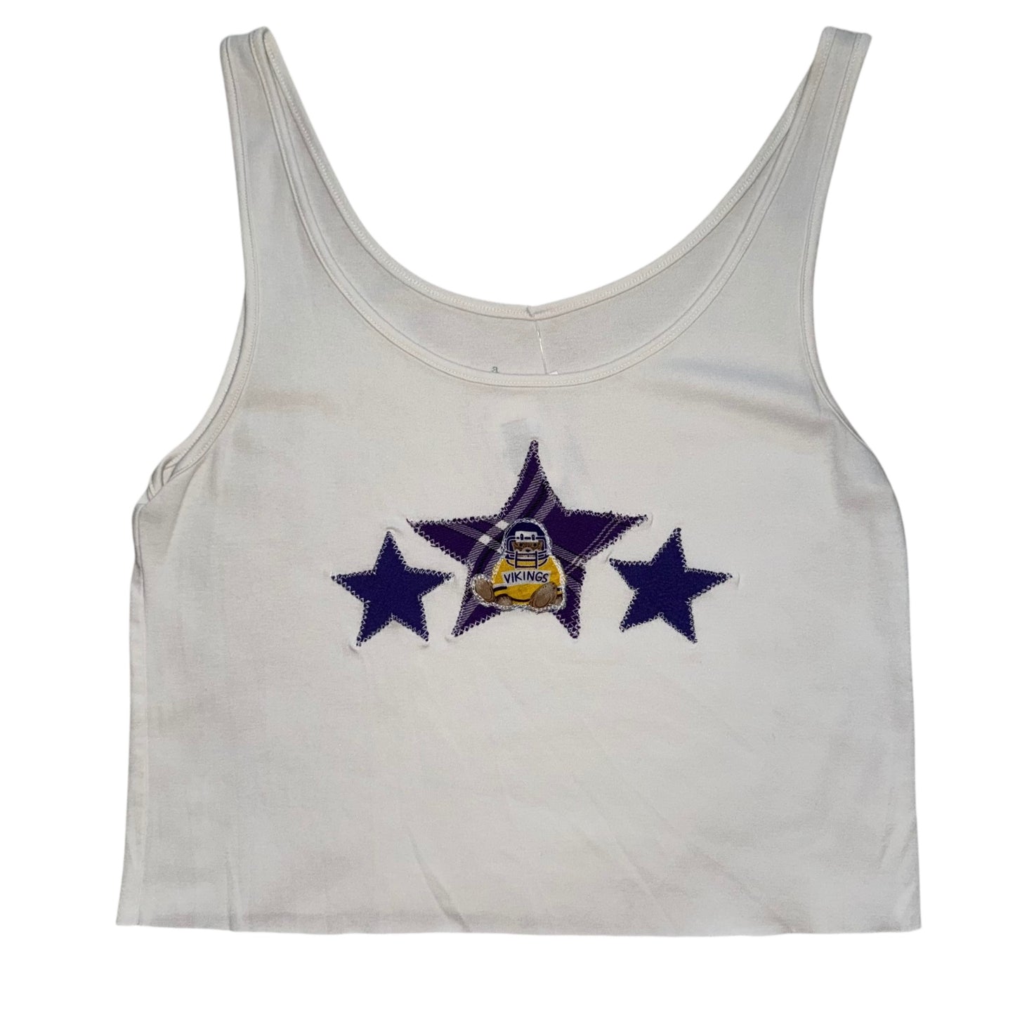 Minnesota Vikings Upcycled Bear Tank (L)
