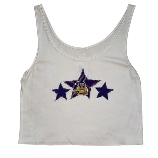Minnesota Vikings Upcycled Bear Tank (L)