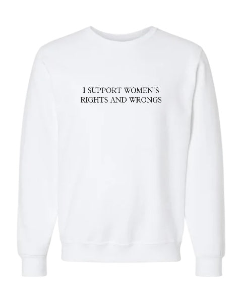 T-SHIRT BAR - Women’s Rights Crew Neck Sweatshirt