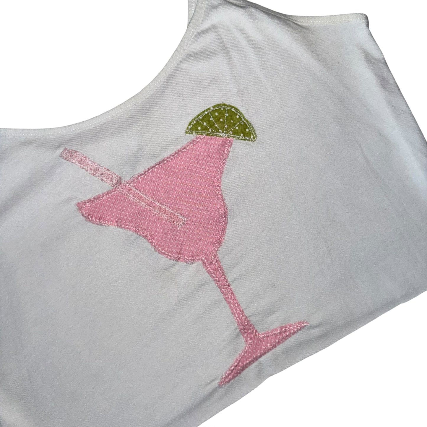 Just a Girl-Pink Martini Tank (M)