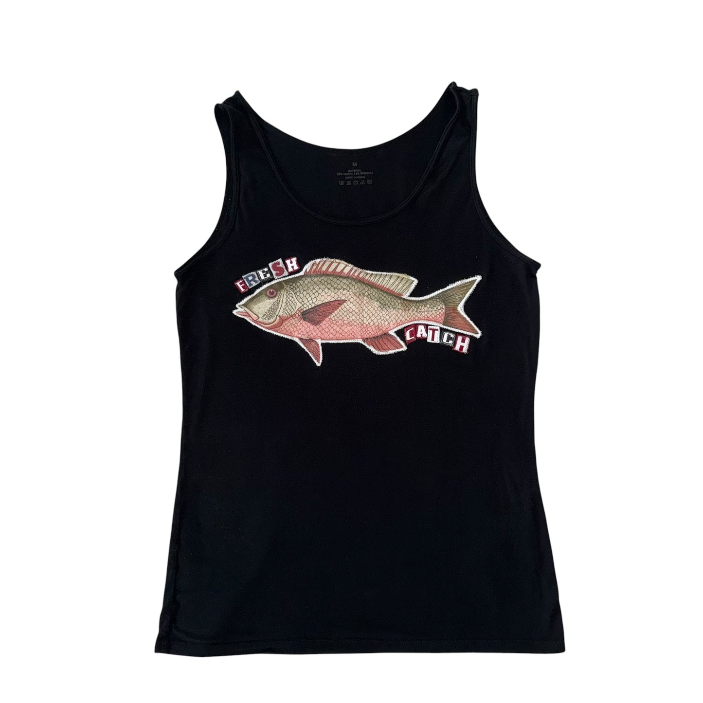 Earthbound - Fresh Catch Black Tank (M)