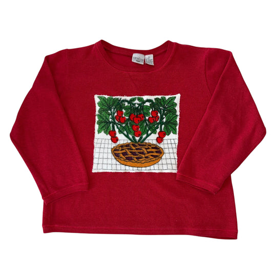 For The Girls, USA - Cherry Pie Red Pullover (M)