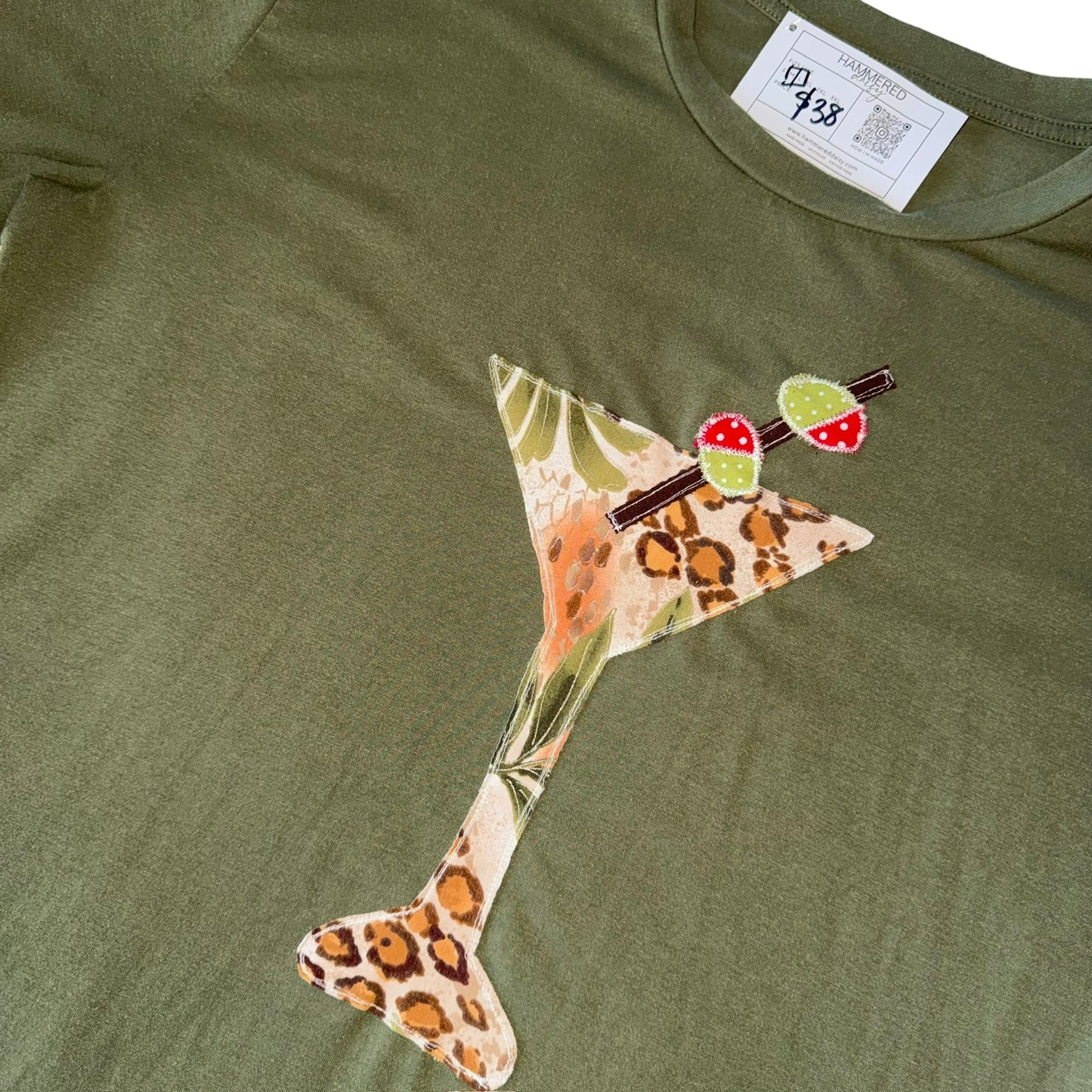 Just a Girl- Jungle Martini Tee (M/L)