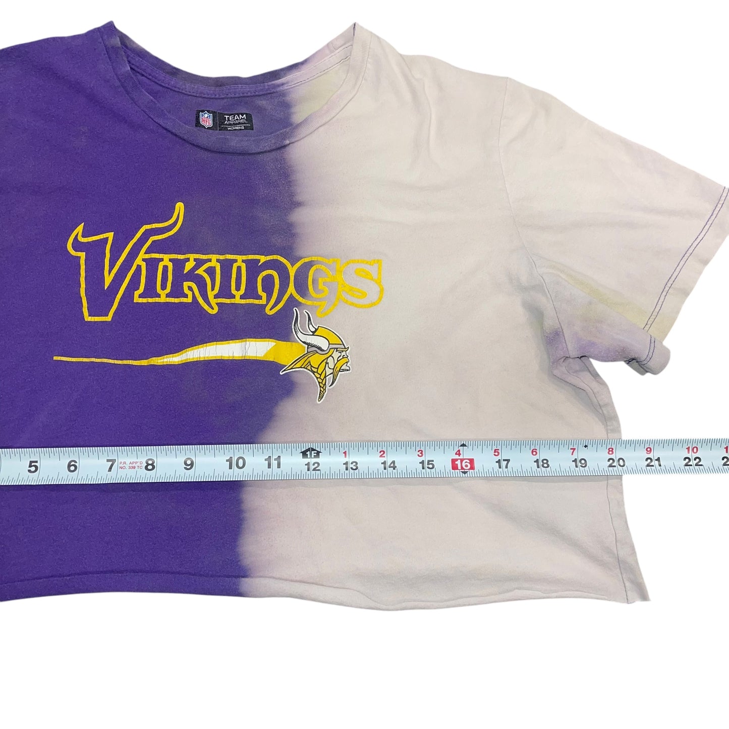 Minnesota Vikings Split Bleach Crop (2XL)