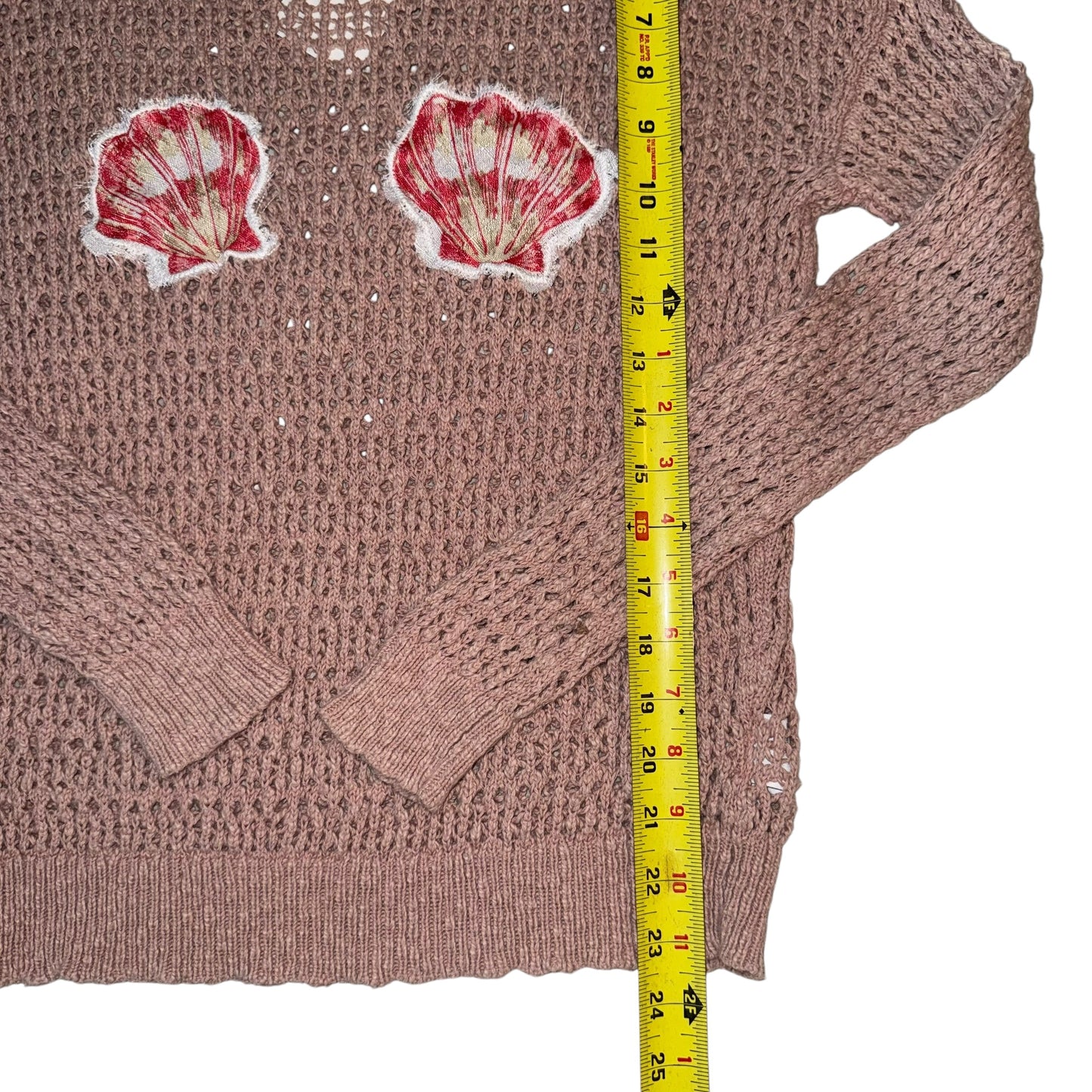 Earthbound - Double Sea Shell Crochet Pullover (S)