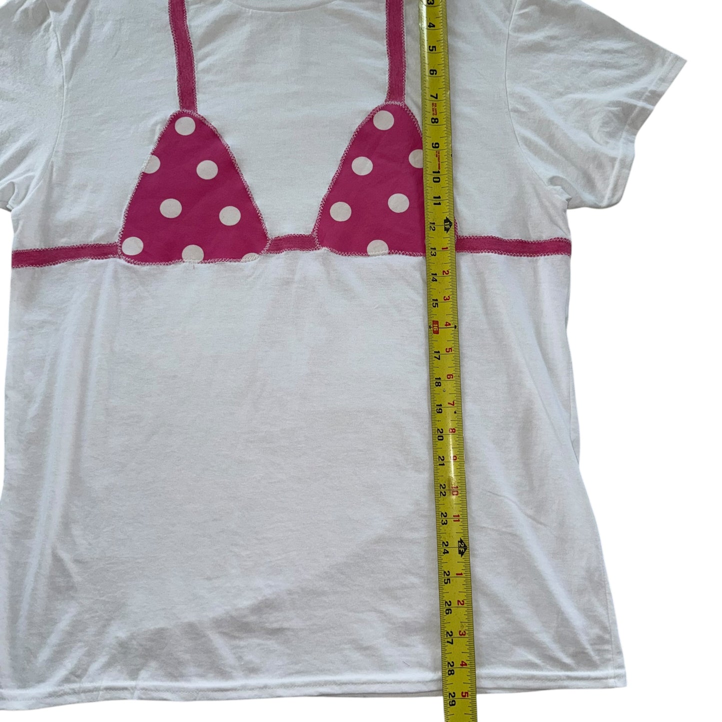 Earthbound - Pink Polka Dots Bikini Tee (L)